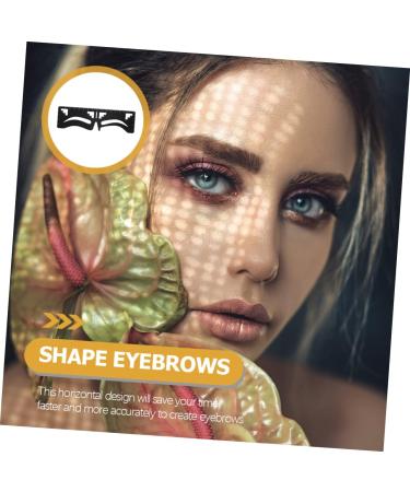 IWOWHERO Metal Stencils eyebrow design eyebrow card Eyebrow Ruler Eyebrow Positioning Ruler eyebrow trimming Survey ruler - Buy Online on GoSupps.com