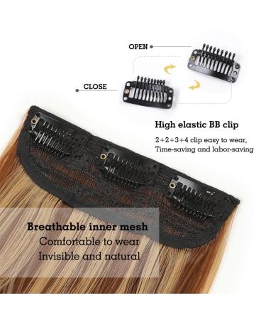 YDDM Wavy Hair Extensions - Clip-In 24 Synthetic Hair Extensions for Women | Realistic & Affordable Hair Clip Extensions (4PCS) - Buy Online on GoSupps.com