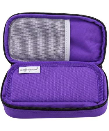 Zerodi Diabetic Bag - Insulin Cool Load-Bearing Case & Pocket Organizer for Travel (Purple) - Buy Online on GoSupps.com