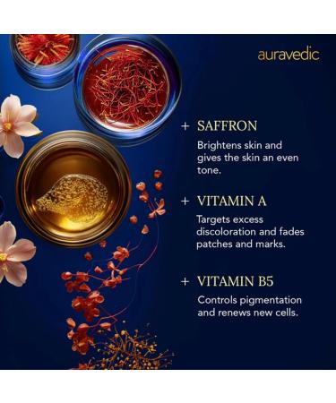 Auravedic Kumkumadi Night Care Set | Night Serum & Night Cream Duo | Helps Nourish Hydrate & Support Radiant-Looking Skin | Overnight Glow Care | For All Skin Types - Buy Online on GoSupps.com