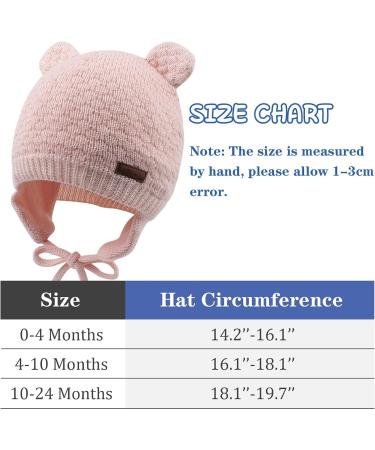XIAOHAWANG Baby Bear Earflap Beanie Hat Set - 3pcs, Ages 18m-3yrs | Soft Knit Boy/Girl Infant Toddler Winter Hats - Buy Online on GoSupps.com