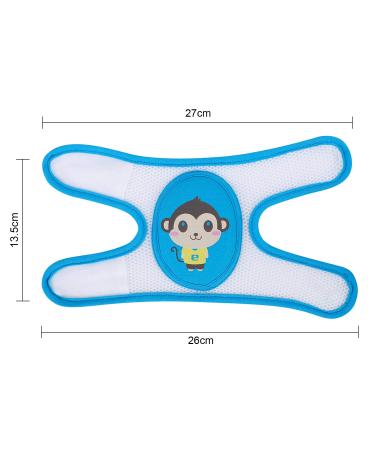 Haozaikeji Baby Knee Pads - Anti-Slip Crawling Knee Protection | Cushioned Breathable Mesh Knee Covers for Infant Toddler - Blue Monkey - Buy Online on GoSupps.com