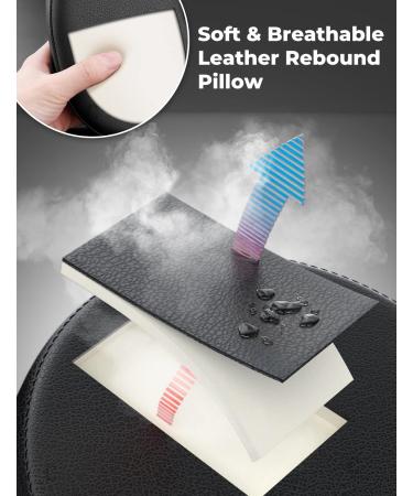 Oasser Car Seat Headrest Pillow - Detachable, Adjustable Double-Sided Support for Adults and Kids - Easy Installation - Front & Rear Seat - Black (Medium) - Buy Online on GoSupps.com