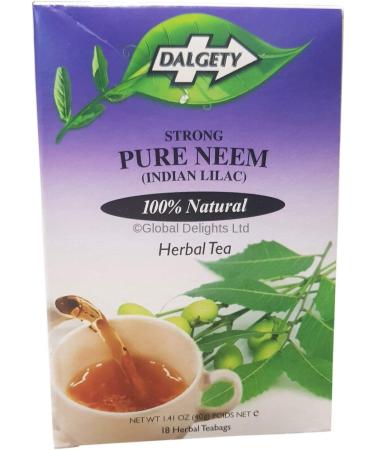 2 x Dalgety Strong Pure Neem (Indian Lilac) Herbal Tea - Buy Online on GoSupps.com