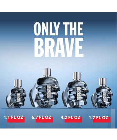 Diesel Only The Brave Eau de Toilette for Men Fougere Scent With Notes of Lemon Rosemary & Ambery Wood Gift set: EDT 4.2 Fl Oz + 2 shower gel - Buy Online on GoSupps.com