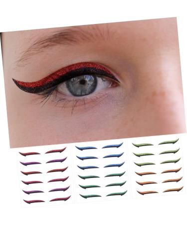 Beavorty 54 Pairs Anti Sweat Eyeliner Eyeshadow Adhesive Eye Line Sticker Adhesive Eyeliner Tape Prom Makeup 1 count (Pack of 1) As Shown 1x3pcs - Buy Online on GoSupps.com