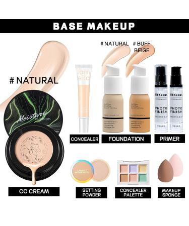 Complete Makeup Set for Women & Teens - Full Kit with Eyeshadow Foundation CC Cream & Liquid Lipsticks | Perfect Gift for Beginners & Professionals - Buy Online on GoSupps.com