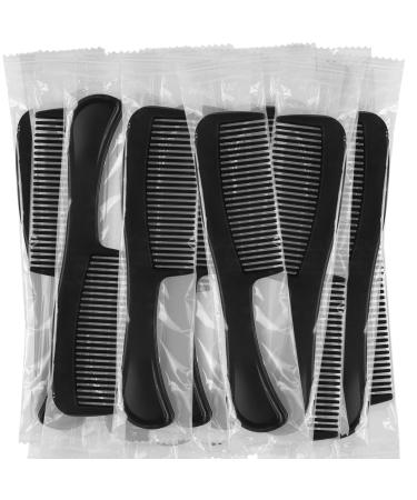 HQSLsund 60 Pack Combs Individually Wrapped Widen Combs In Bulk Individually Wrapped Bulk Combs For Homeless Individually Wrapped For Hotel Airbnb Shelter/Homeless/Nursing Home/Charity(Black 60) Black 60pcs