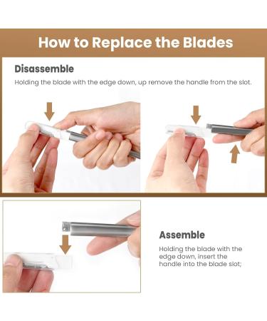 Premium Dermaplaning Tool for Face - 20 Blade Refills | Exfoliate Smooth Skin & Remove Peach Fuzz | Ideal Facial Shaver for Women - Buy Online on GoSupps.com