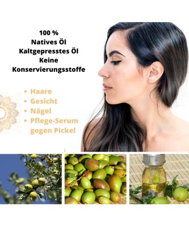100% Pure Argan Oil - Cold Pressed Vegan & Cruelty Free - Best for Face Body Hair & Nails - 100ml Glass Bottle | Green Idea - Buy Online on GoSupps.com