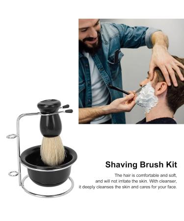 Professional 3 Piece Shaving Brush Set with Stand - Large Capacity Beard Shaving Brush for Home Use - International Shipping Available - Buy Online on GoSupps.com