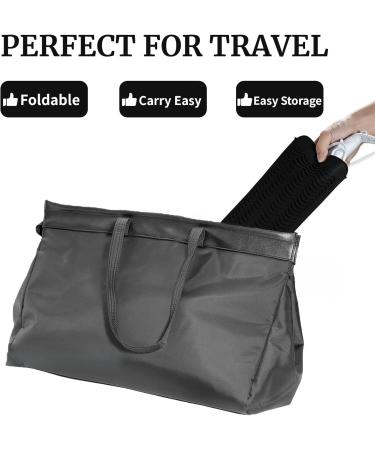 Buy Heat Resistant Hair Iron Mat Pouch - Portable Silicone Travel Mat for Flat & Curling Irons | Black - Buy Online on GoSupps.com