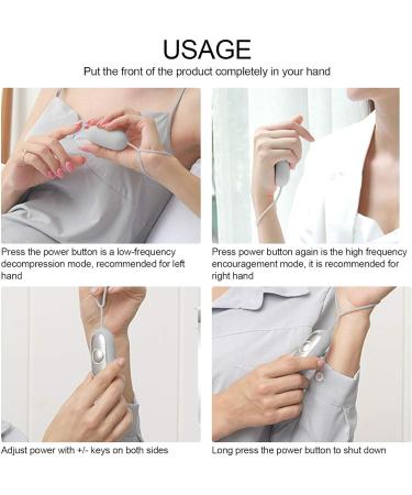 Socobeta Handheld Sleep Device | USB Charging Microcurrent Sleep Aid Instrument (Silver) - Buy Online on GoSupps.com