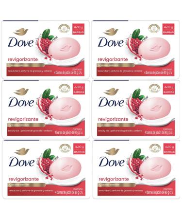 Dove Dove Beauty Cream Bar Solid Soap Various Fragrances 2 x 90 g (6 Pieces Pomegranate)