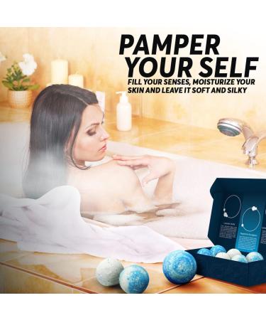 MAJESTIC PURE Bath Bombs Set of 6 - USA Made Fizzies with 100% Pure Essential Oils, Coconut Oil & Shea Butter for Luxury Bubble Bath & Spa Experience - Perfect Birthday & Mother's Day Gifts - Buy Online on GoSupps.com