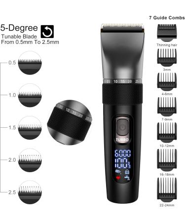 Premium Hair Clippers for Men - Multifunctional Haircut Set with Stainless Steel Blades Beard & Nose Trimmer - International Shipping Available - Buy Online on GoSupps.com