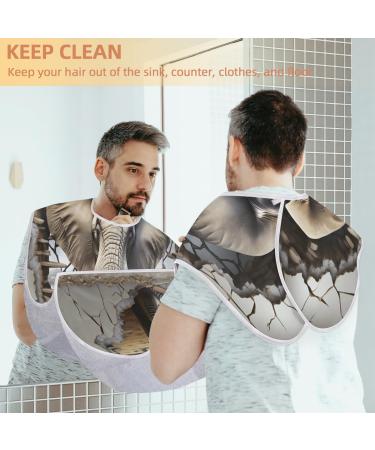 Wall Elephant Beard Bib Apron | Beard Hair Catcher for Men | Perfect Gifts for Dad & Husband | Fathers Day Anniversary & Christmas | Includes 2 Suction Cups - Buy Online on GoSupps.com
