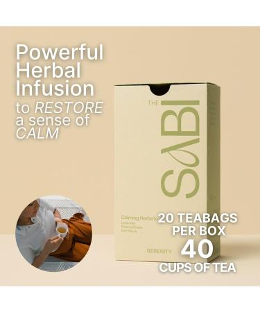 Calming Infusion Tea for Sleep, Anxiety & Stress Relief - 20 All-Natural Teabags - Buy Online on GoSupps.com