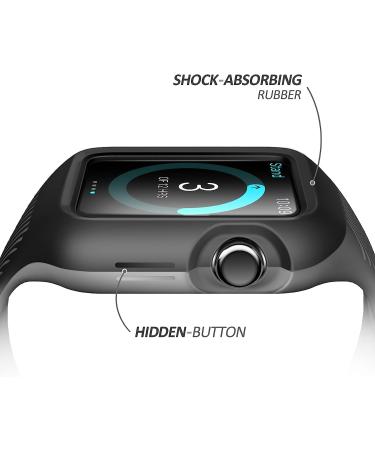i-Blason Band for Apple Watch 3 42mm - Unity Series Hybrid Bumper Band - Black - Buy Online on GoSupps.com