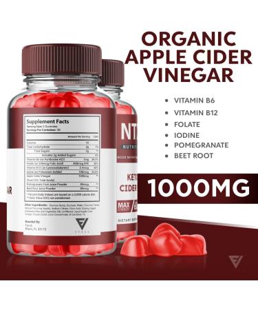 NTX Keto BHB & ACV Gummies (180 Count) for Weight Loss - Shark Tank Approved NTX Nutrition Keto Plus Supplement - Buy Online on GoSupps.com