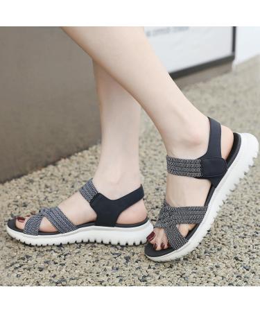 Meik Mangni Women s Summer Hiking Sandals - Slip-Resistant Leisure Plateau Sports Sandals Black (EU 35-42) - Buy Online on GoSupps.com