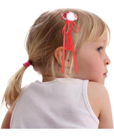 7 Pairs New Year Hairpin Hair Clip for Women Cute Hair Pins Chinese New Years Hair Clips Cheongsam Hair Accessories New Year Headwaer Kids Miss Pompom Fabric Chinese Style - Buy Online on GoSupps.com