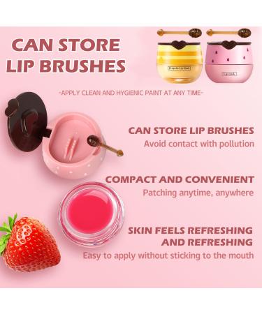 Bee Lip Balm Honey Pot 8PCS Lip Mask Overnight Hydrating Prevention Dry and Cracked Lip Scrubs Exfoliator Lip Care Moisturizing Lip Sleeping Mask Reduces Lip Lines Honey & Strawberry & Apple Lime & Watermelon & Cherry & Min  - Buy Online on GoSupps.com
