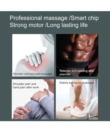 Mini Muscle Massager - Adjustable Vibration Deep Tissue Electric Massager for Fitness & Relaxation (Gray) - International Shipping Available - Buy Online on GoSupps.com