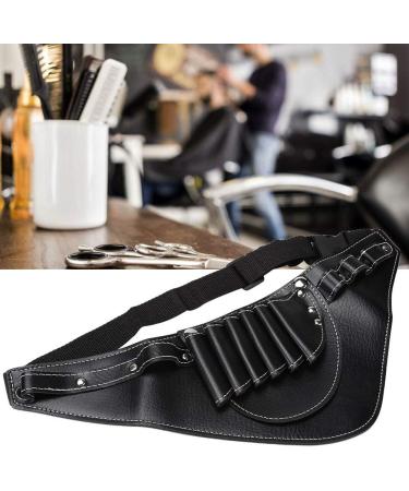 Hairdressing Bag Leather Hairdressing Scissors Pouch PU Leather Barber Shears Bag With Waist Shoulder Belt Hair Stylist Shears Comb Tools Pouch Holder (Black) - Buy Online on GoSupps.com