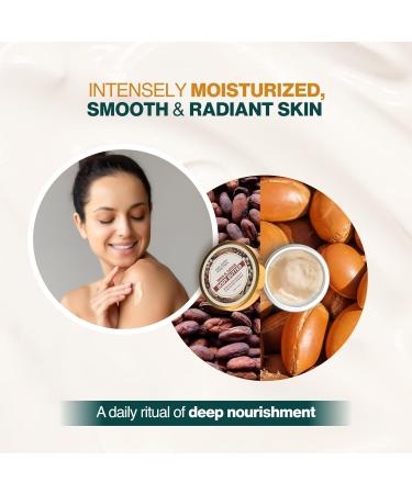 NOURISH MANTRA Shea & Cocoa Body Butter | Creamy Moisturizer for Long-Lasting Moisture & Soft Skin | Infused with Shea Butter & Cocoa Butter | Suits All Skin Types | For Women & Men | 100 g - Buy Online on GoSupps.com