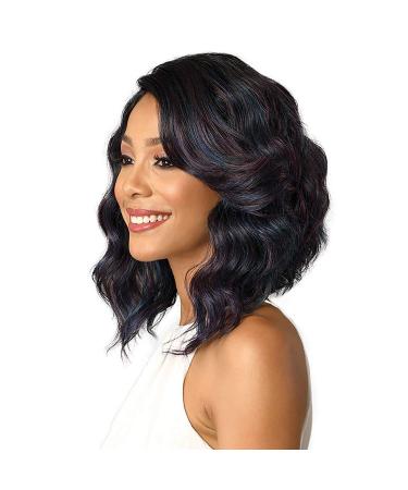 Bobbi Boss MLF-181 Denna Swiss Lace Front Wig in 1B Off Black - Synthetic Hair - Buy Online on GoSupps.com