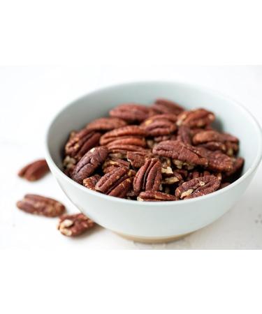 Buy Food to Live Dry Roasted Pecan Halves - Gourmet Vegan Snack Lightly Salted No Oil Added Keto Friendly 1 Pound - Healthy Source of Protein & Fiber - Buy Online on GoSupps.com