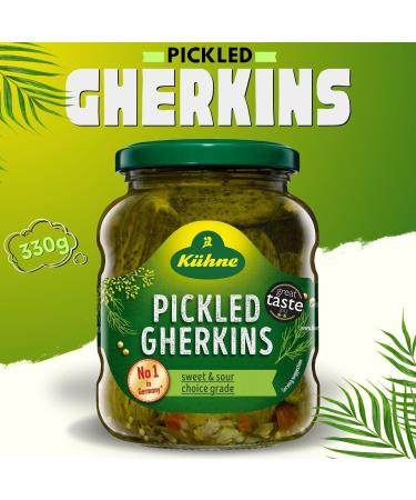 Kuhne Pickle Gherkins Pick N Mix | Choose From 5 Flavours |Sweet & Sour Red Cabbage Relish - Mustard Relish - Sweetwith Sweet& Sour- Pack of 5 - Buy Online on GoSupps.com