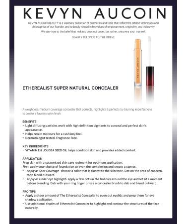 Kevyn Aucoin Etherealist Super Natural Concealer EC 02 (Light) - Weightless Corrector & Highlighter - Buy Online on GoSupps.com