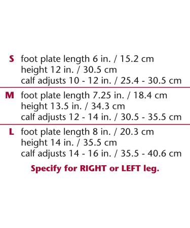 Buy Ankle-Foot Orthosis Brace - Rigid Posterior Molded Plastic Leaf-Spring Style for Right Leg | Large Size - International Shipping Available - Buy Online on GoSupps.com