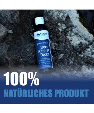 Trace Minerals Concentrae Drops | 72+ Ionic Minerals Magnesium Potassium | Low Sodium | Energy Electrolytes Hydration (237 ml) - Buy Online on GoSupps.com