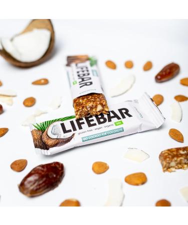 Buy Lifefood Lifebar Energieriegel - Vegan Gluten-Free Sugar-Free Coconut Sports Bar (15 Pack) | Organic Lactose-Free Energy Snack - Buy Online on GoSupps.com
