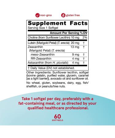 Jarrow Formulas MaculaPF - 60 Softgels - Blue Light Protection for Eye Health - Antioxidant Carotenoids - 60 Servings - Buy Online on GoSupps.com