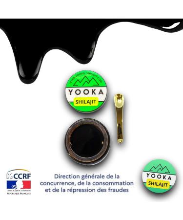Eureka Store YOOKA Shilajit Resin 30G Natural Artisan Pure Gold 70 FULVIC ACID laboratory test guarantees +85 minerals 12 humic acid Sun drying 60 years purified 40 times French company - Buy Online on GoSupps.com