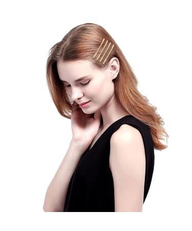 100 Pcs Gold Bobby Pins - Metal Twist Hair Clips for Women's Thick Long Updo Hair Style - Buy Online on GoSupps.com