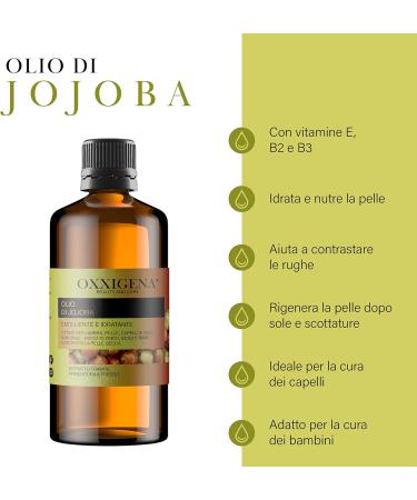 VENUS Oxxigena 100 pure jojoba oil pack of 500 ml cold pressed deeply moisturizes and nourishes the skin gives hair shine vegan and GMOfree - Buy Online on GoSupps.com