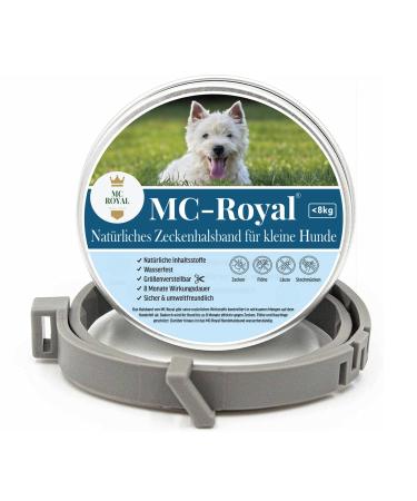 MC -Royal tick collar for small dogs and cats - effective protection against vermin - waterproof and adjustable - up to 8 months of tick protection with 100% natural ingredients - Buy Online on GoSupps.com