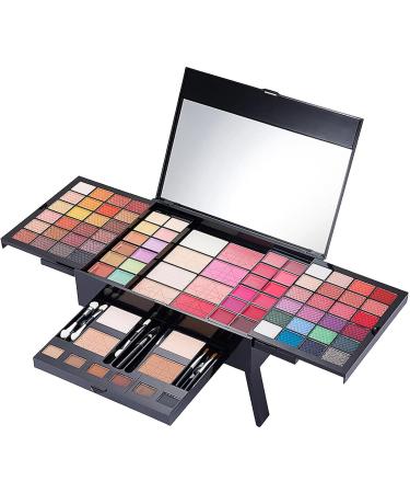 Professional Eyeshadow - Full Makeup 90 Colors Waterproof Eyeshadow - High Pigmentation Concealer Powder Face Blush - Buy Online on GoSupps.com