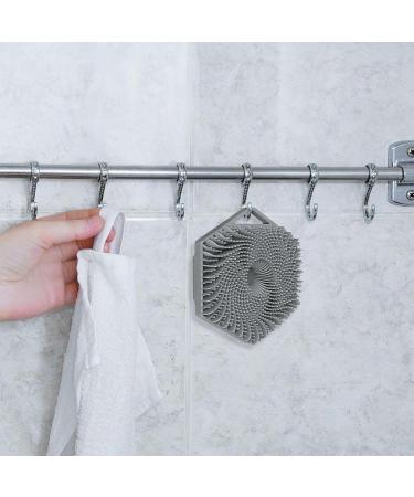 Buy Hexagonal Silicone Head Credit Massager | Best Shampoo Brush for Men Women & Kids - Gray - Buy Online on GoSupps.com