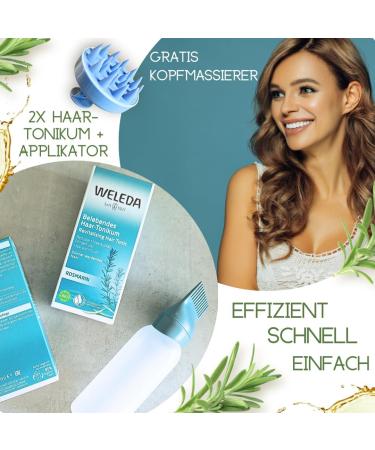 170 ml - Applicateur de racine compatible avec le lotion capillaire WELEDA l'huile de romarin - Pr vient la chute des cheveux et favorise la croissance des cheveux (Vegan) 2x100 ml 100 ml (Lot de 2) 200 - Buy Online on GoSupps.com
