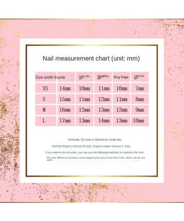 Nails Nail Tips Nails Set Handmade Wear Nail Personality Burst Flash Sweet Cool Short Nail Spell Drill Steel Beads Nail Art Finished Style Design(L) - Buy Online on GoSupps.com