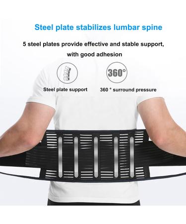 Back Braces for Lower Back Pain Relief Breathable & Adjustable Support Belt with Support Pillar Lumbar Support Belt for Work Treat of Sciatica Intervertebral Disc Herniation(Unisex) - Buy Online on GoSupps.com