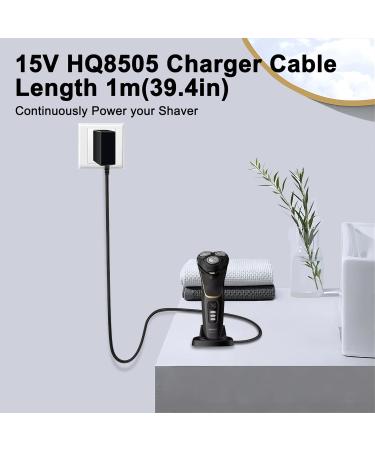 Razor 15V 5.4W Charger Cable Compatible with Philips Norelco HQ8505 9000 7000 3000 Series - Replacement for QT4022 PT860 AT750 S5050 QC PT RQ QG HQ - Buy Online on GoSupps.com