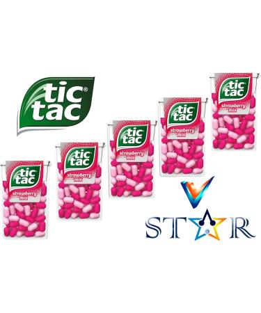 5 x TIC TAC VARIETY FLAVOURS SWEETS (18g x 5) (STRAWBERRY MIXED) - Buy Online on GoSupps.com