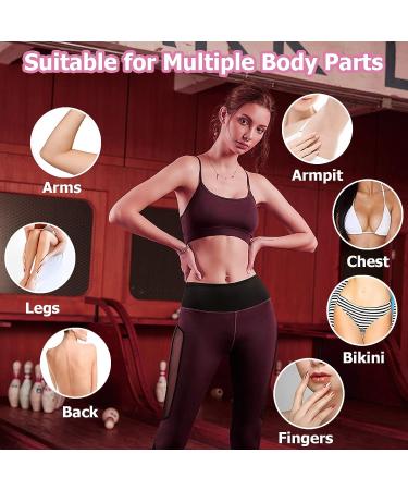 Crystal Hair Eraser: Magic Hair Remover for Women and Men - Painless Exfoliation Tool for Back, Legs, and Arms - Reusable and Washable (Purple) - Buy Online on GoSupps.com